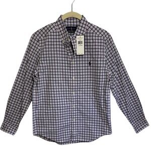 Ralph Lauren Natural Stretch Button down shirt, BIG BOYS, size LARGE (14-16)
